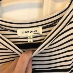 Monteau Striped Swing Dress